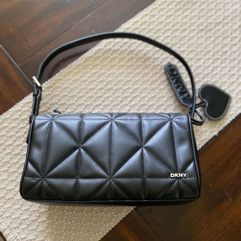 DKNY Black Quilted Women's Bag